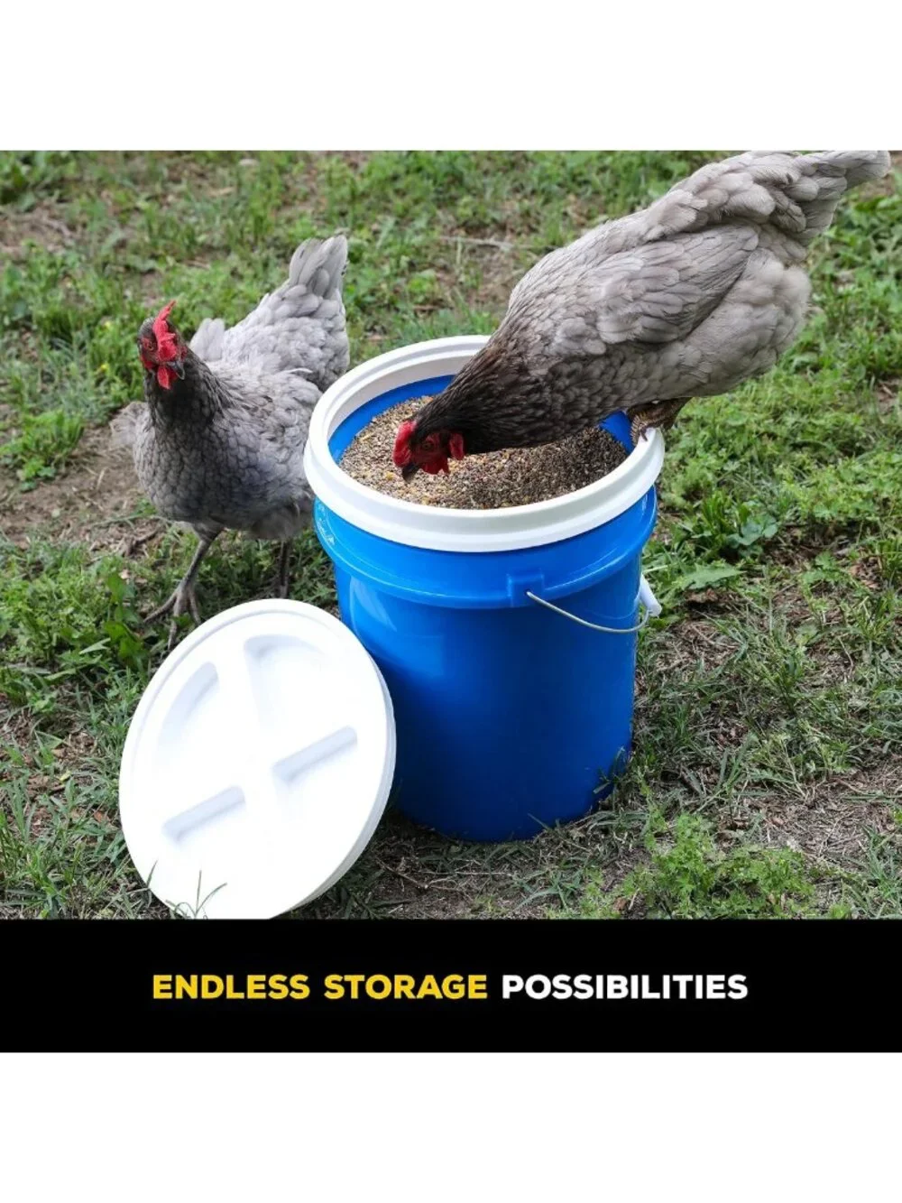 Utility Bucket Seal Lids 3-Pack Combo - Fits 3.5 to 7 Gallon Buckets
